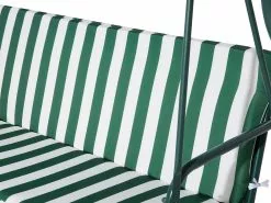 Beliani 3-istuttava Puutarhakeinu Vihreä/valkoinen CHAPLIN 21 Beliani 3-istuttava Puutarhakeinu Vihreä/valkoinen CHAPLIN -Ulkokalusteet myymälä undef src sa picid 406405 type whitesh image