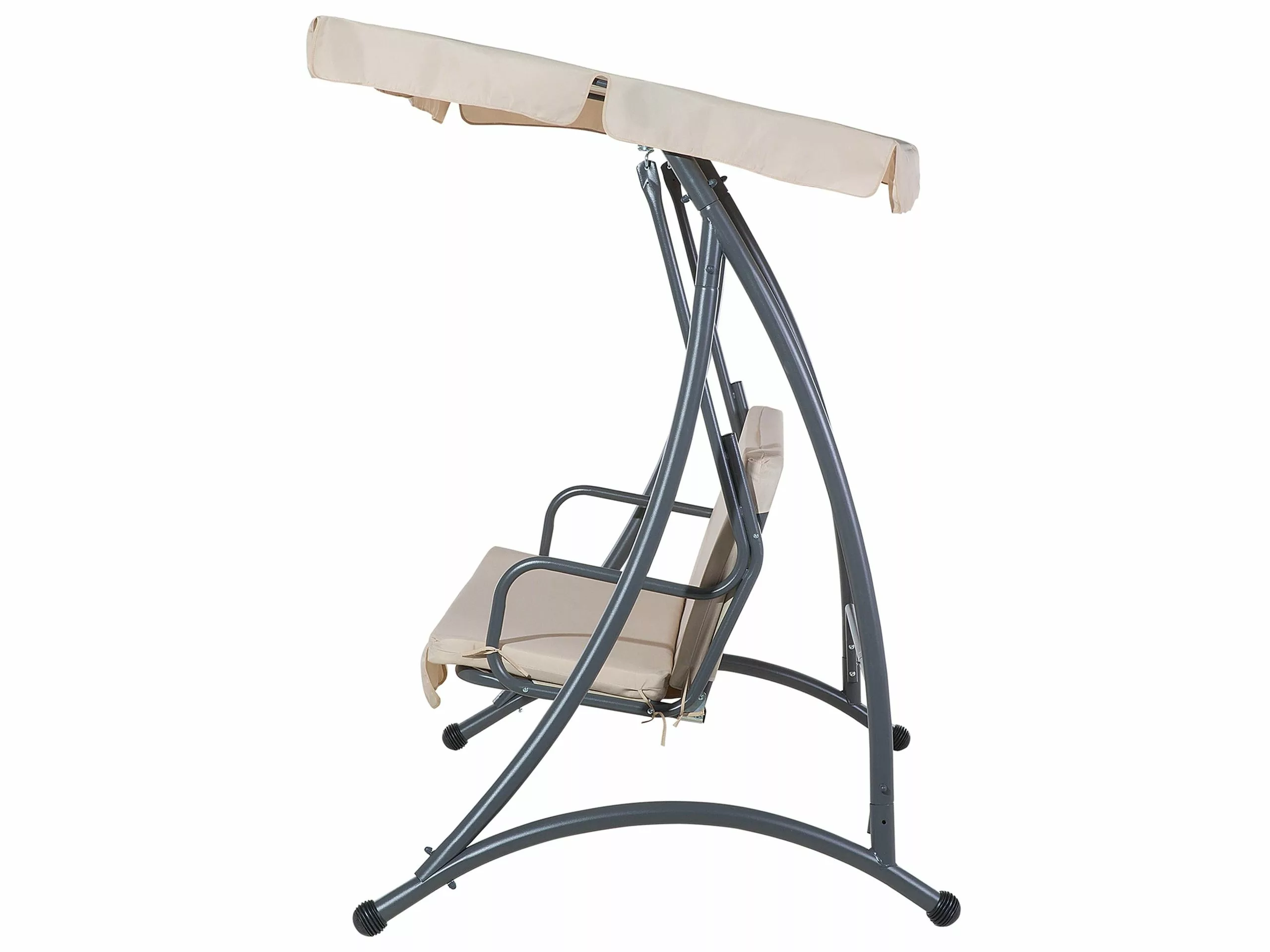 Beliani 3-istuttava Puutarhakeinu Hiekanruskea TEMPLE - Image 6