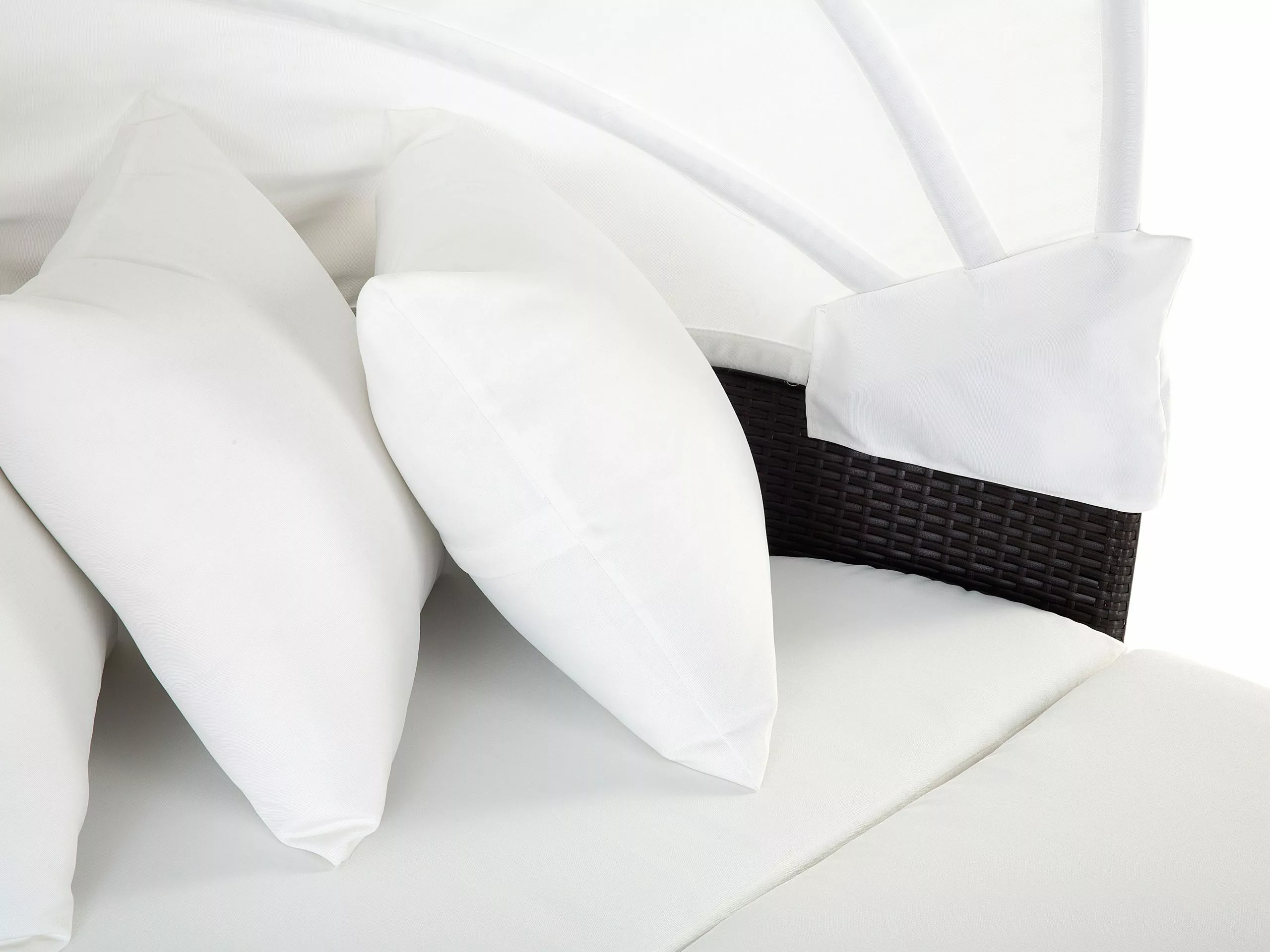 Beliani Aurinkovuode Polyrottinki Pöytä Tummanruskea SYLT LUX - Image 5