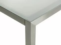 Beliani Puutarhapöytä Lasitasolla Valkoinen 180 X 90 Cm GROSSETO -Ulkokalusteet myymälä undef src sa picid 674105 type whitesh image