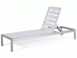 Beliani Valkoinen Aurinkotuoli NARDO -Ulkokalusteet myymälä undef src sa picid 674492 type whitesh image