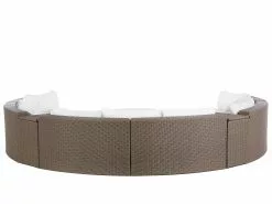 Beliani Vaaleanruskea Sohvasetti Puutarhaan SEVERO -Ulkokalusteet myymälä undef src sa picid 678765 type whitesh image