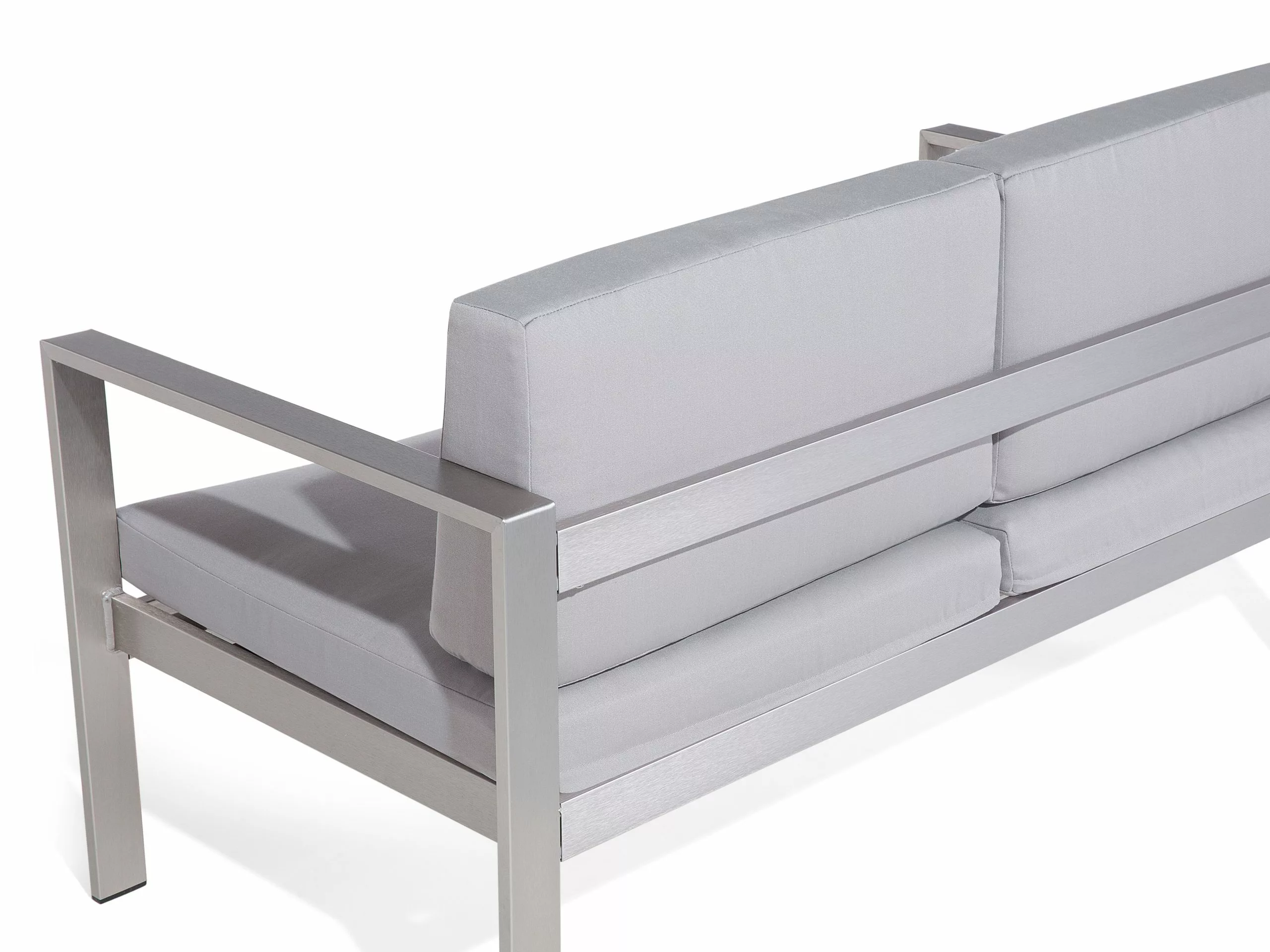 Beliani 2-istuttava Puutarhasohva Vaaleanharmaa SALERNO - Image 7