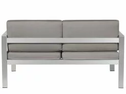 Beliani 2-istuttava Ulkosohva Alumiini Tummanharmaa SALERNO -Ulkokalusteet myymälä undef src sa picid 679493 type whitesh image