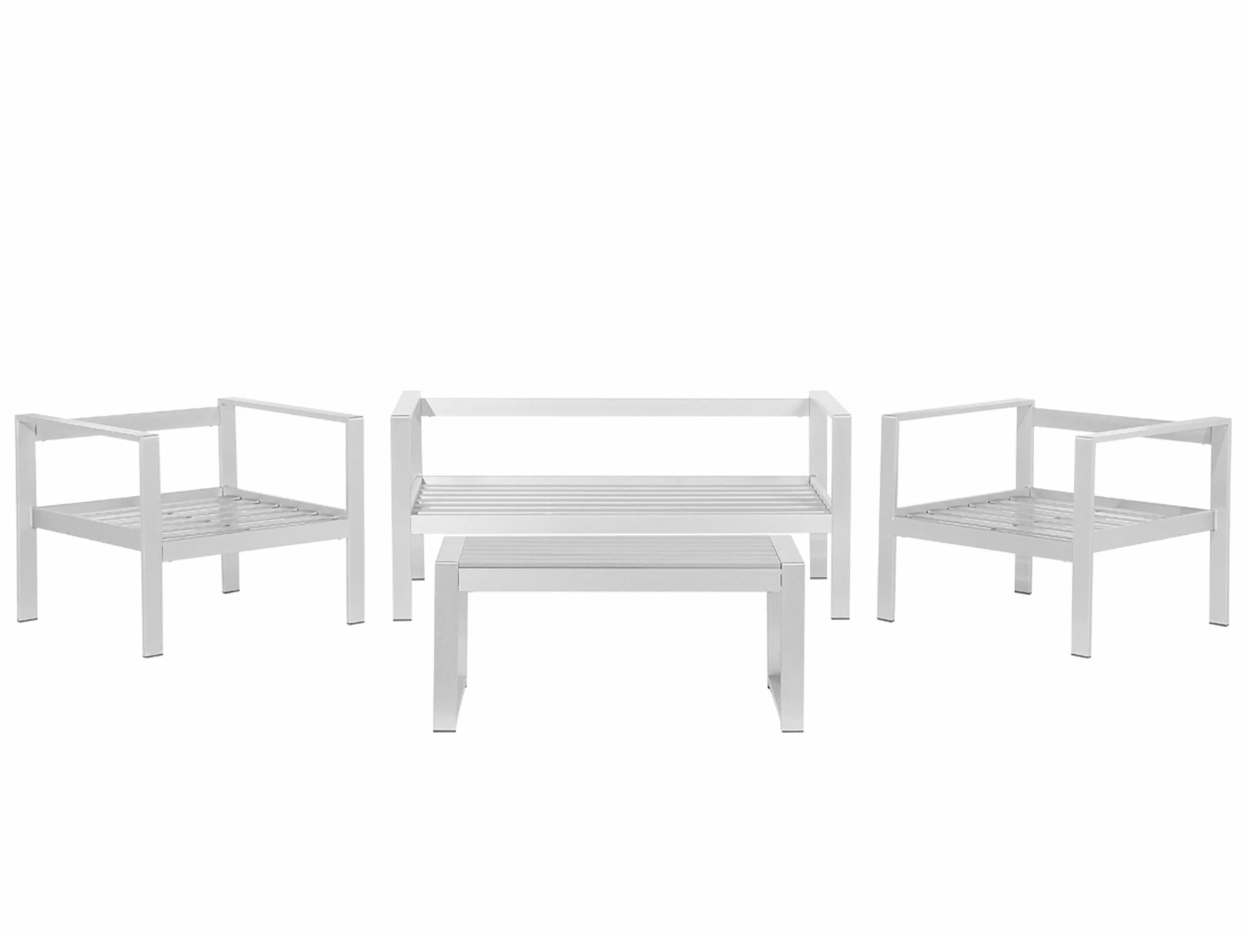 Beliani Puutarhasohvasetti Tummanharmaa SALERNO - Image 3