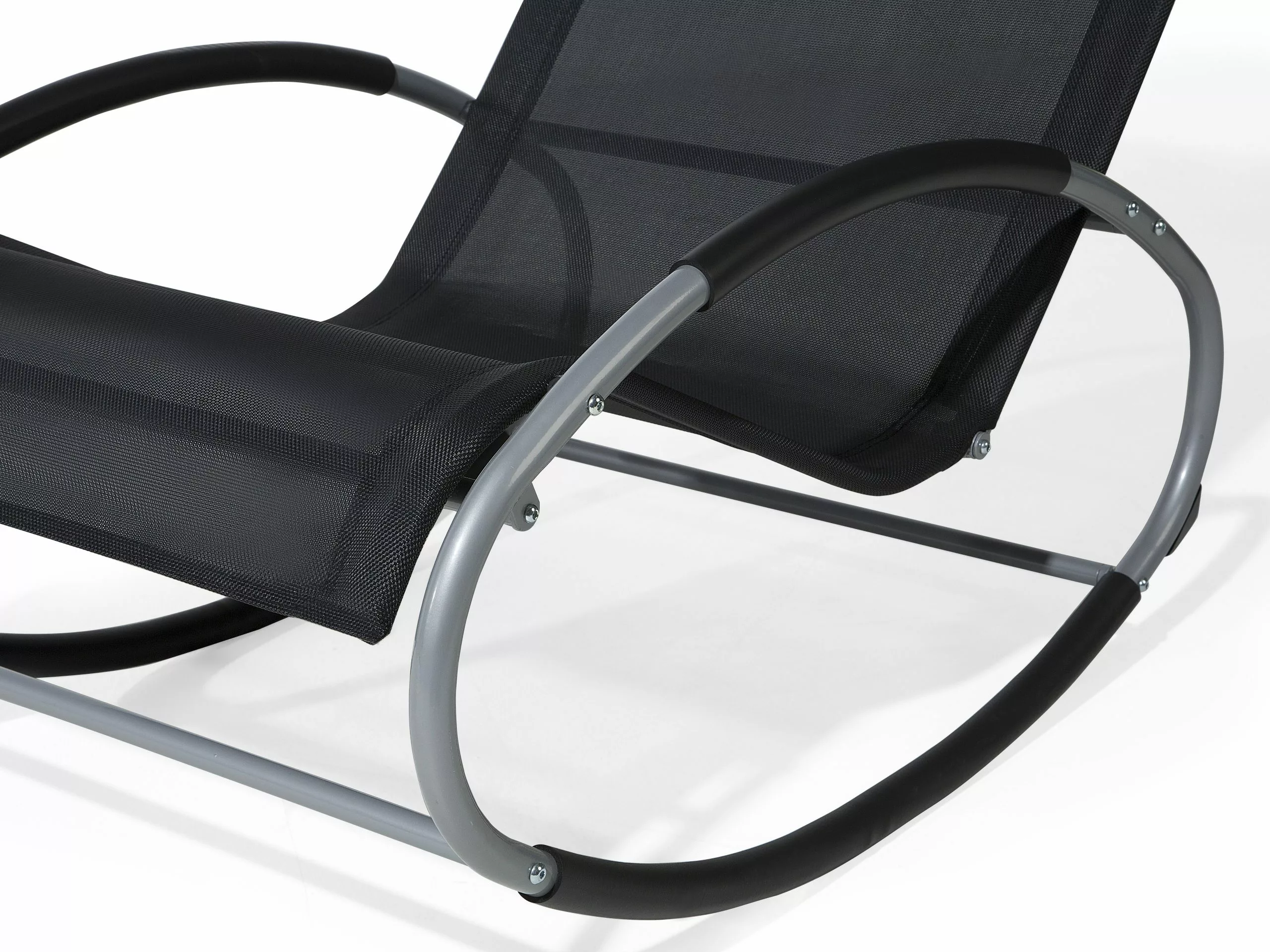 Beliani Musta Puutarhakeinutuoli CAMPO 12 Beliani Musta Puutarhakeinutuoli CAMPO - Image 10