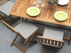 Beliani Puutarhapöytä Tumma Akasiapuu 140 X 75 Cm CENTO -Ulkokalusteet myymälä undef src sa picid 691087 type color image