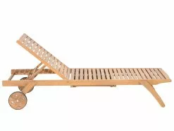 Beliani Vaalea Akaasiapuinen Aurinkotuoli CESANA -Ulkokalusteet myymälä undef src sa picid 691165 type whitesh image