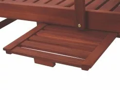 Beliani Puinen Aurinkotuoli Ruskeanharmaalla Pehmusteella TOSCANA -Ulkokalusteet myymälä undef src sa picid 695684 type whitesh image