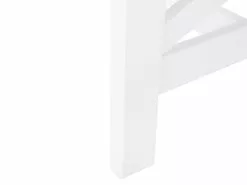 Beliani Puutarhapöytä Akasiapuu Valkoinen 100 Cm BALTIC -Ulkokalusteet myymälä undef src sa picid 701297 type whitesh image