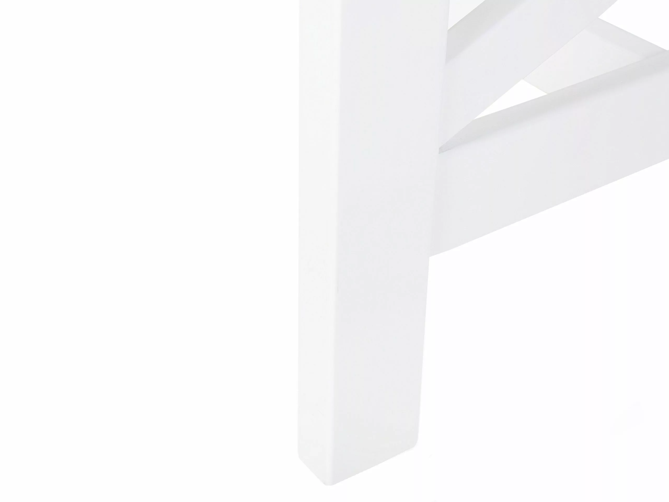 Beliani Puutarhapöytä Akasiapuu Valkoinen 100 Cm BALTIC - Image 9