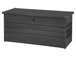 Beliani Pehmustelaatikko Teräksinen Grafiitinharmaa 132x62 Cm CEBROSA -Ulkokalusteet myymälä undef src sa picid 717671 type whitesh image