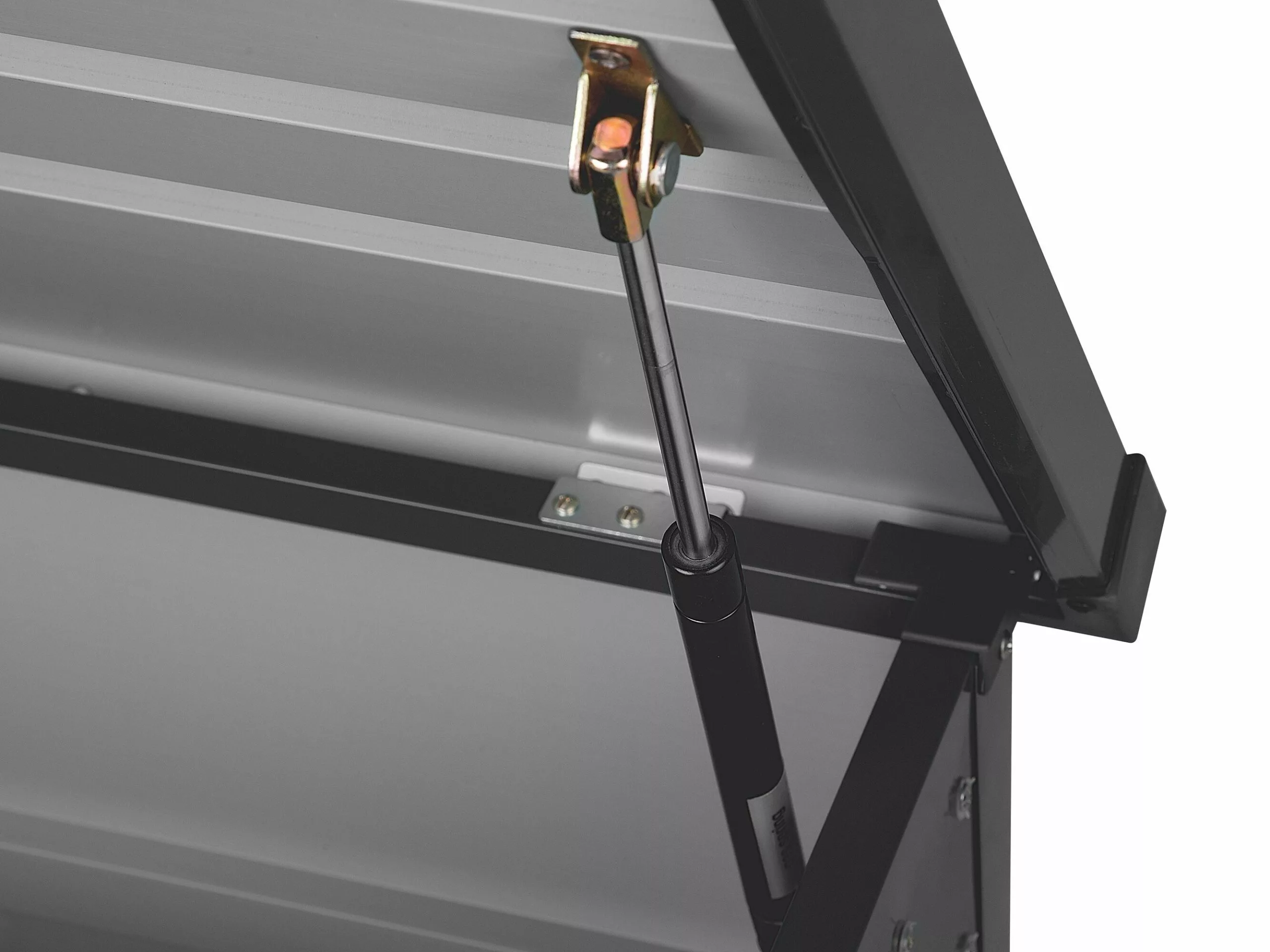 Beliani Pehmustelaatikko Teräksinen Grafiitinharmaa 132x62 Cm CEBROSA - Image 5