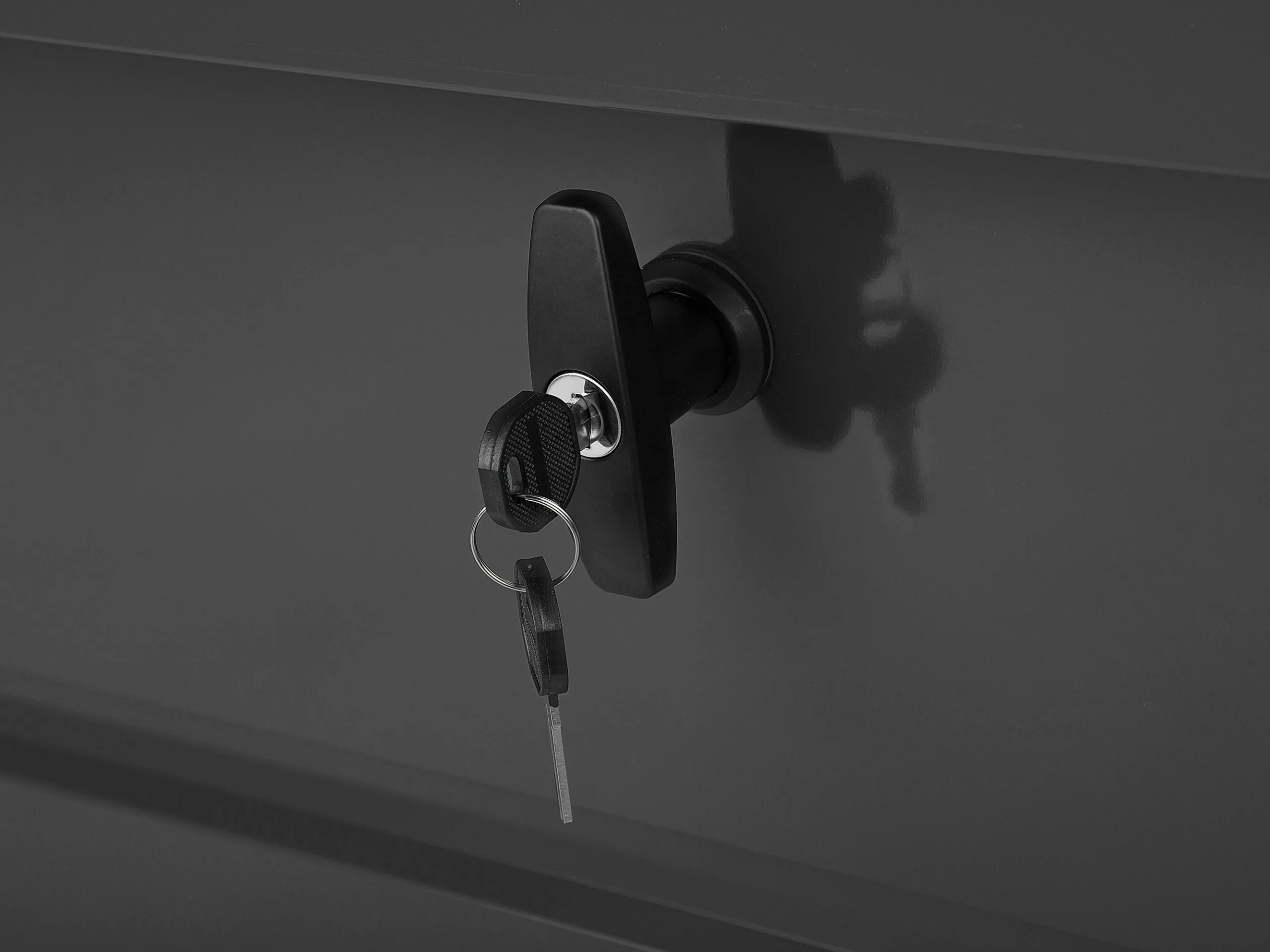 Beliani Pehmustelaatikko Teräksinen Grafiitinharmaa 132x62 Cm CEBROSA - Image 8