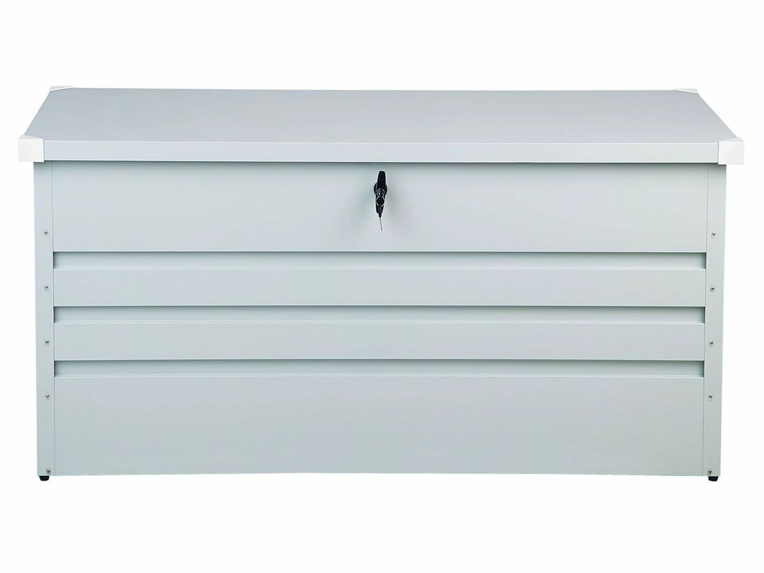 Beliani Pehmustelaatikko Teräksinen Vaaleanharmaa 132x62 Cm CEBROSA 6 Beliani Pehmustelaatikko Teräksinen Vaaleanharmaa 132x62 Cm CEBROSA - Image 4