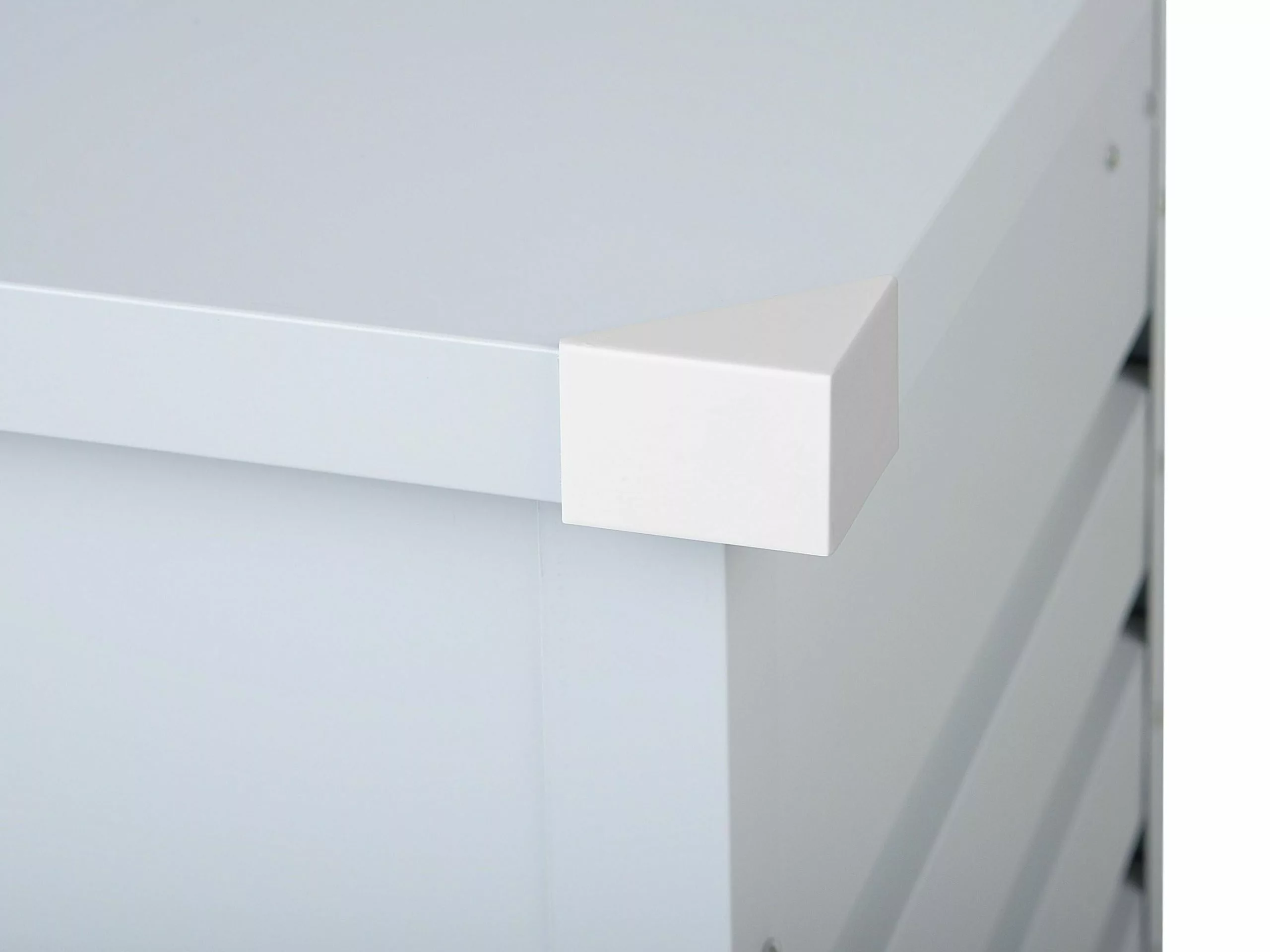 Beliani Pehmustelaatikko Teräksinen Vaaleanharmaa 132x62 Cm CEBROSA 11 Beliani Pehmustelaatikko Teräksinen Vaaleanharmaa 132x62 Cm CEBROSA - Image 9