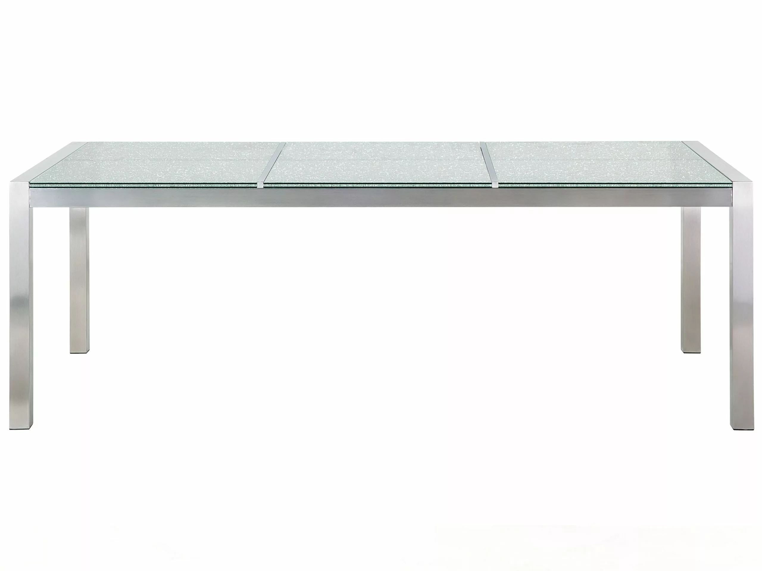 Beliani 6-istuttava Ulkoruokailuryhmä 3-osainen Lasitaso Polyrottinkituolit Musta GROSSETO - Image 10