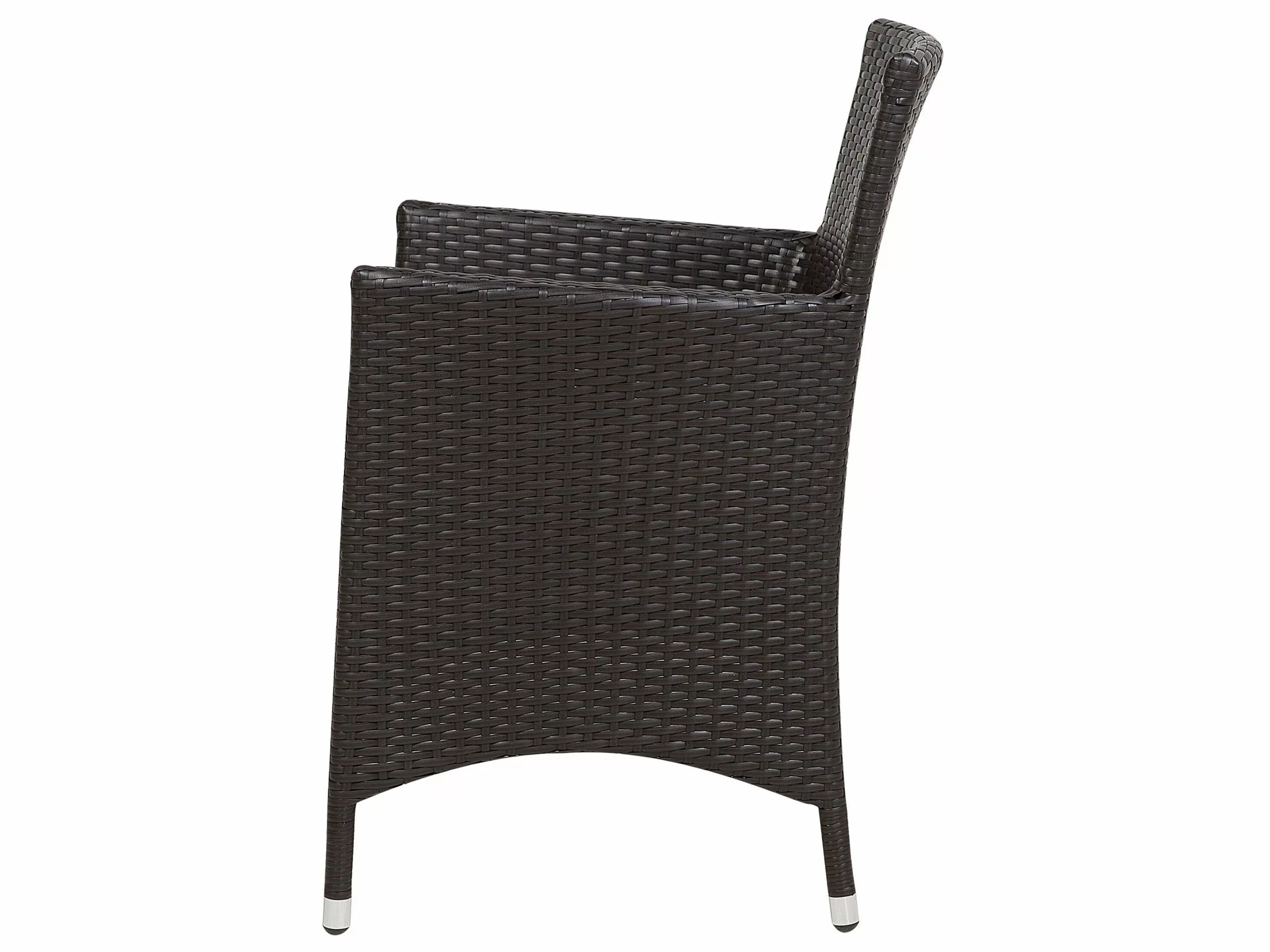 Beliani Puutarhatuoli Polyrottinki Tummanruskea 2 Kpl ITALY 7 Beliani Puutarhatuoli Polyrottinki Tummanruskea 2 Kpl ITALY - Image 5