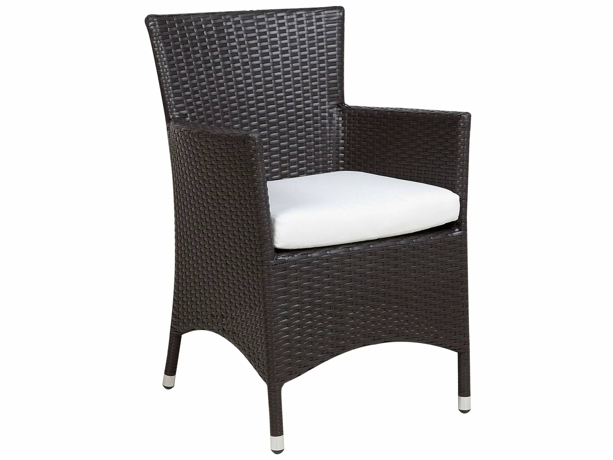 Beliani 8-istuttava Ulkoruokailuryhmä Polyrottinki Tummanruskea ITALY 5 Beliani 8-istuttava Ulkoruokailuryhmä Polyrottinki Tummanruskea ITALY - Image 3