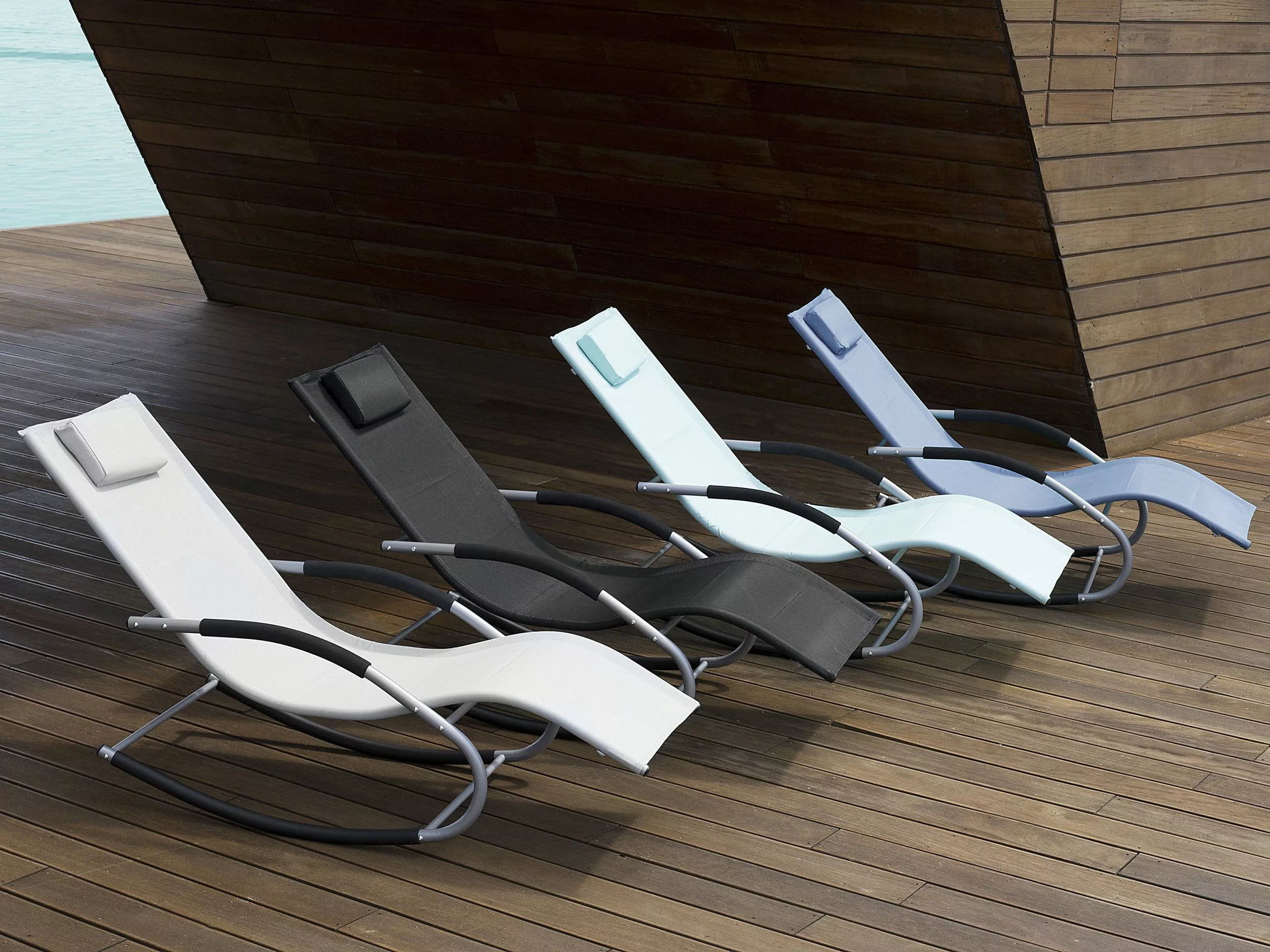 Beliani Aurinkotuoli Violetinsininen CARANO 5 Beliani Aurinkotuoli Violetinsininen CARANO - Image 3