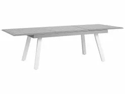 Beliani Puutarhapöytäryhmä Jatkettava Pöytä Ja 6 Tuolia Harmaa PERETA -Ulkokalusteet myymälä undef src sa picid 738768 type whitesh image