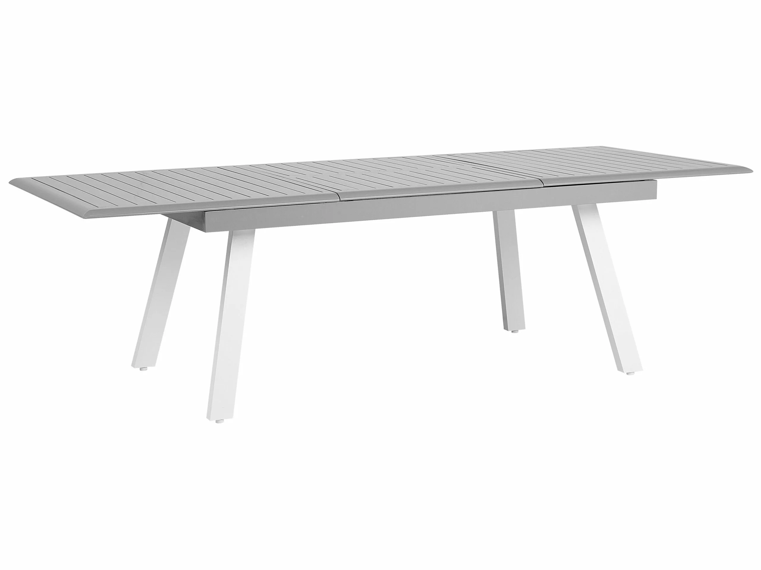 Beliani Puutarhapöytäryhmä Jatkettava Pöytä Ja 6 Tuolia Harmaa PERETA - Image 8