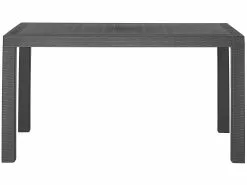 Beliani Puutarhapöytä 140 X 80 Cm Grafiitinharmaa FOSSANO -Ulkokalusteet myymälä undef src sa picid 744708 type whitesh image