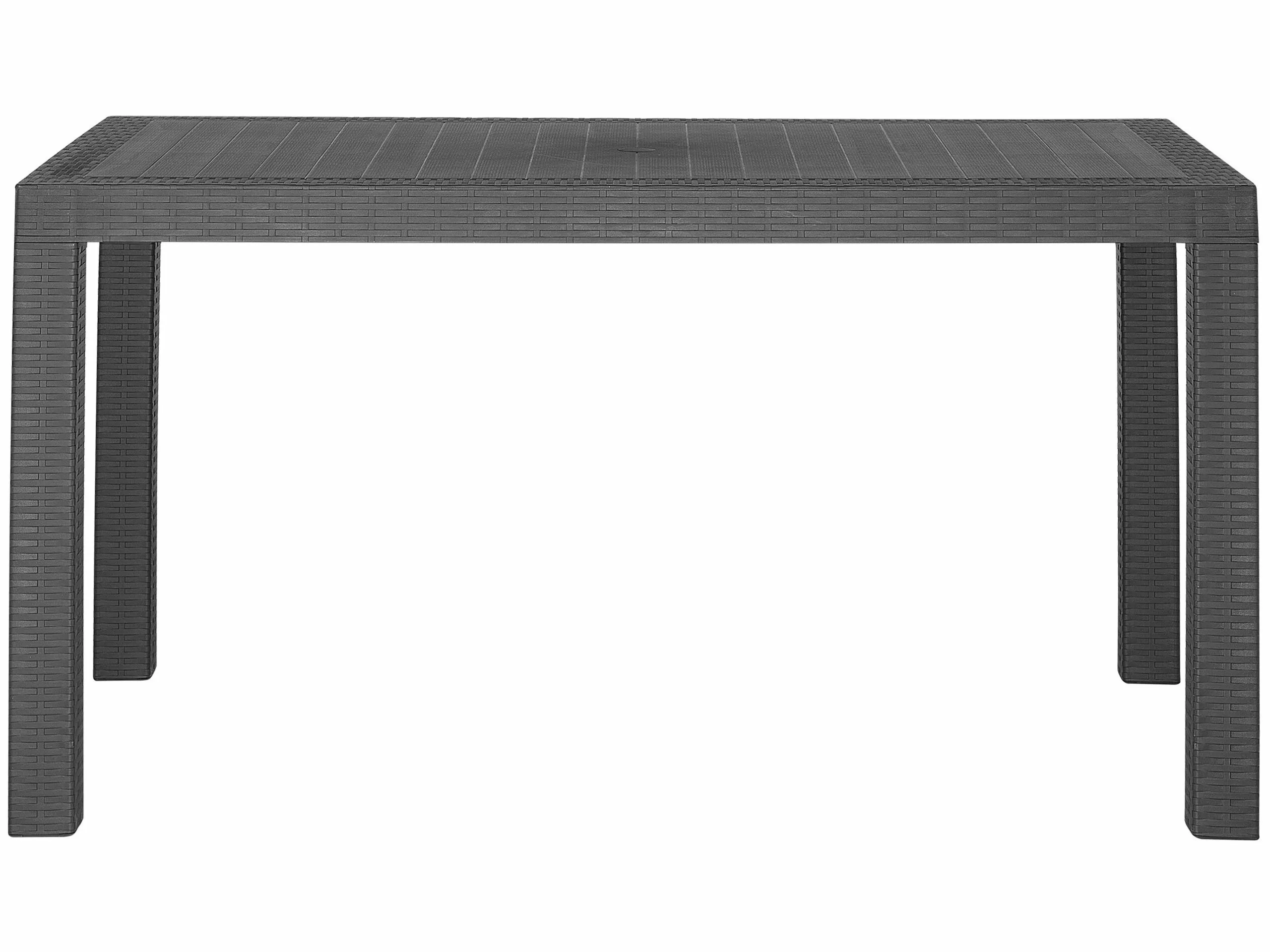 Beliani Puutarhapöytä 140 X 80 Cm Grafiitinharmaa FOSSANO - Image 3