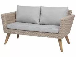 Beliani 4-istuttava Ulkosohvaryhmä Polyrottinki Harmaa VITTORIA -Ulkokalusteet myymälä undef src sa picid 744957 type whitesh image