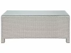 Beliani 4-istuttava Ulkosohvaryhmä Polyrottinki Harmaa MILANO -Ulkokalusteet myymälä undef src sa picid 745269 type whitesh image