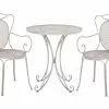 Beliani Terassipöytäsetti Harmaa CILENTO -Ulkokalusteet myymälä undef src sa picid 749985 type whitesh image