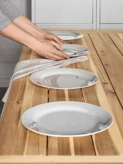 Beliani Puutarhapöytä Akasiapuu Vaalea Puu/valkoinen 170 X 80 Cm SCANIA -Ulkokalusteet myymälä undef src sa picid 760524 type whitesh image