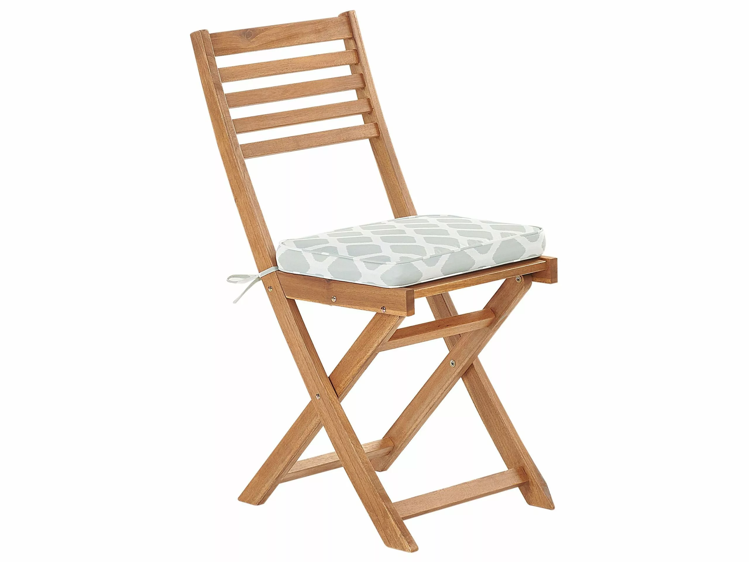 Beliani 2-istuttava Bistrosetti Akasiapuu Vaalea Puu/mintunvihreä FIJI - Image 4