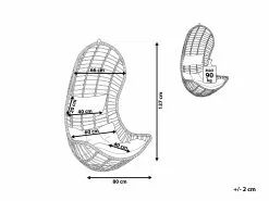 Beliani Riipputuoli Rottinkinen Puunvärinen PINETO 13 Beliani Riipputuoli Rottinkinen Puunvärinen PINETO -Ulkokalusteet myymälä undef src sa picid 765417 type whitesh image