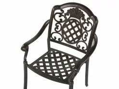 Beliani Puutarhatuolit Tummanruskeat, Alumiinia, 4kpl Setti SALENTO -Ulkokalusteet myymälä undef src sa picid 765565 type whitesh image