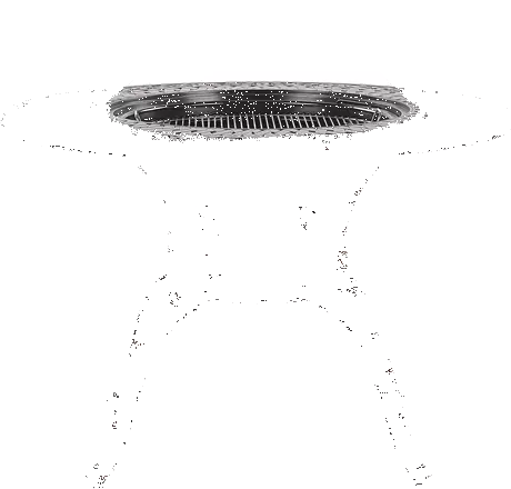 Beliani Puutarhapöytä Grillillä Alumiini Tummanruskea ø 105 Cm MANFRIA - Image 3