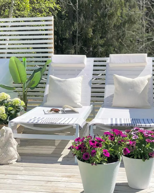 Beliani Aurinkotuoli Alumiini Valkoinen CATANIA II - Image 4