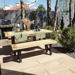 Beliani Puutarhapöytä Akasiapuu Vaalea Puu/musta 170 X 80 Cm SCANIA 17 Beliani Puutarhapöytä Akasiapuu Vaalea Puu/musta 170 X 80 Cm SCANIA -Ulkokalusteet myymälä undef src sa picid 772379 type whitesh image