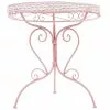 Beliani Metallinen Puutarhapöytä Vaaleanpunainen ALBINIA -Ulkokalusteet myymälä undef src sa picid 774542 type whitesh image
