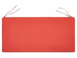 Beliani Puutarhapenkki Ympäristöä Säästävää Akasia-puuta 120 Cm Punaisella Pehmusteella VIVARA -Ulkokalusteet myymälä undef src sa picid 774778 type whitesh image