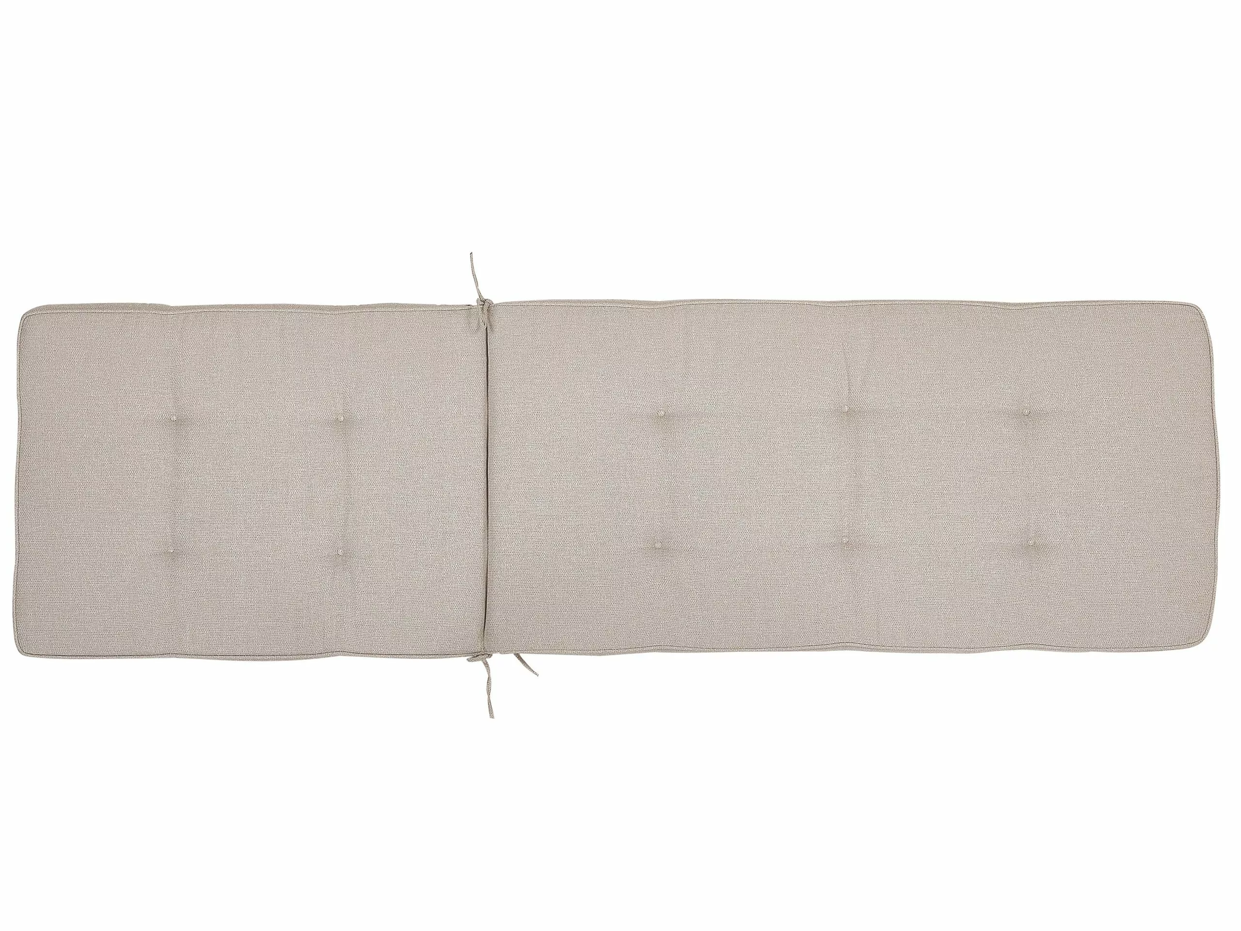 Beliani Aurinkotuoli Pehmusteilla Hiekanbeige CESANA - Image 5