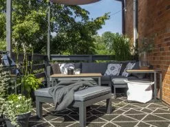 Beliani Ulkosohvaryhmä Mustaharmaa MESSINA 16 Beliani Ulkosohvaryhmä Mustaharmaa MESSINA -Ulkokalusteet myymälä undef src sa picid 776658 type whitesh image 1