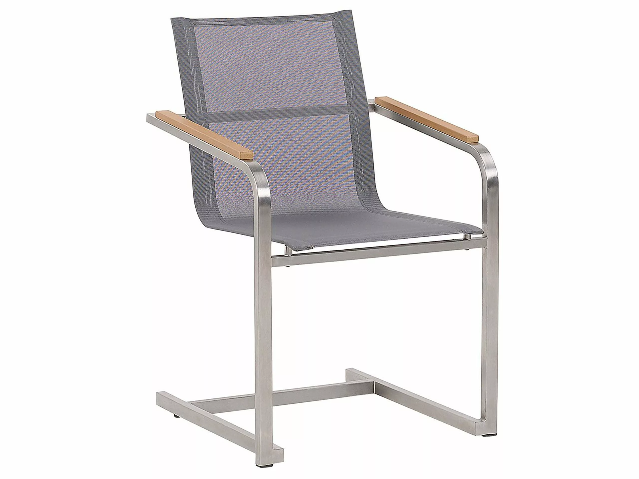 Beliani Puutarhatuolit 2kpl Setti Harmaa COSOLETO - Image 4