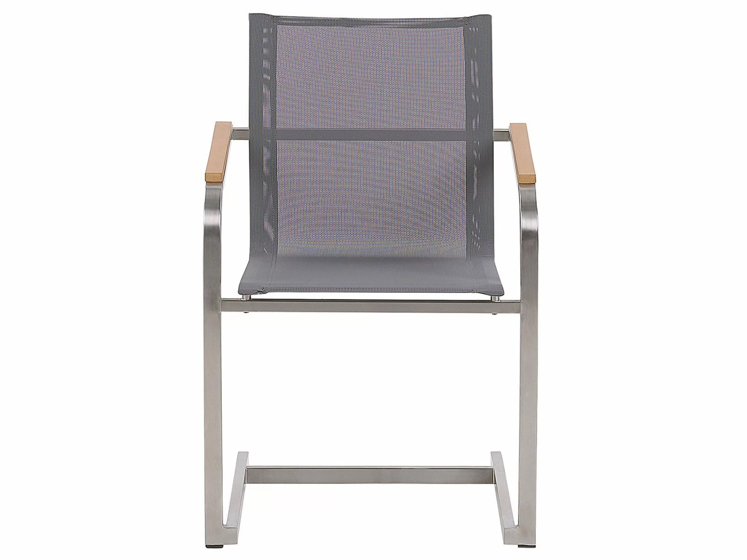 Beliani Puutarhatuolit 2kpl Setti Harmaa COSOLETO - Image 5