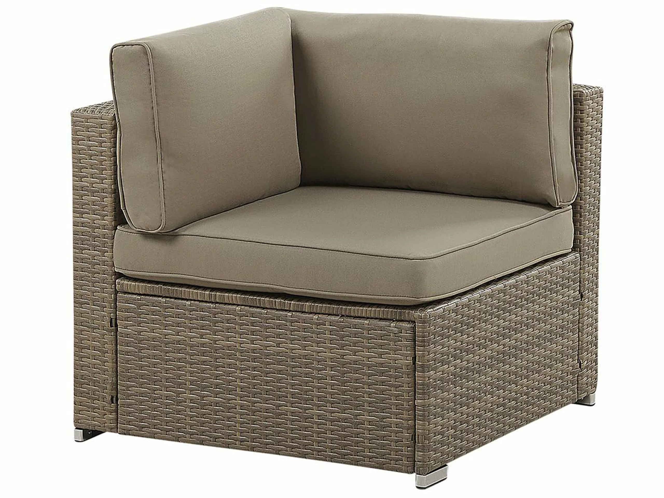 Beliani 6-istuttava Ulkosohvaryhmä Polyrottinki Ruskea BELVEDERE 8 Beliani 6-istuttava Ulkosohvaryhmä Polyrottinki Ruskea BELVEDERE - Image 6