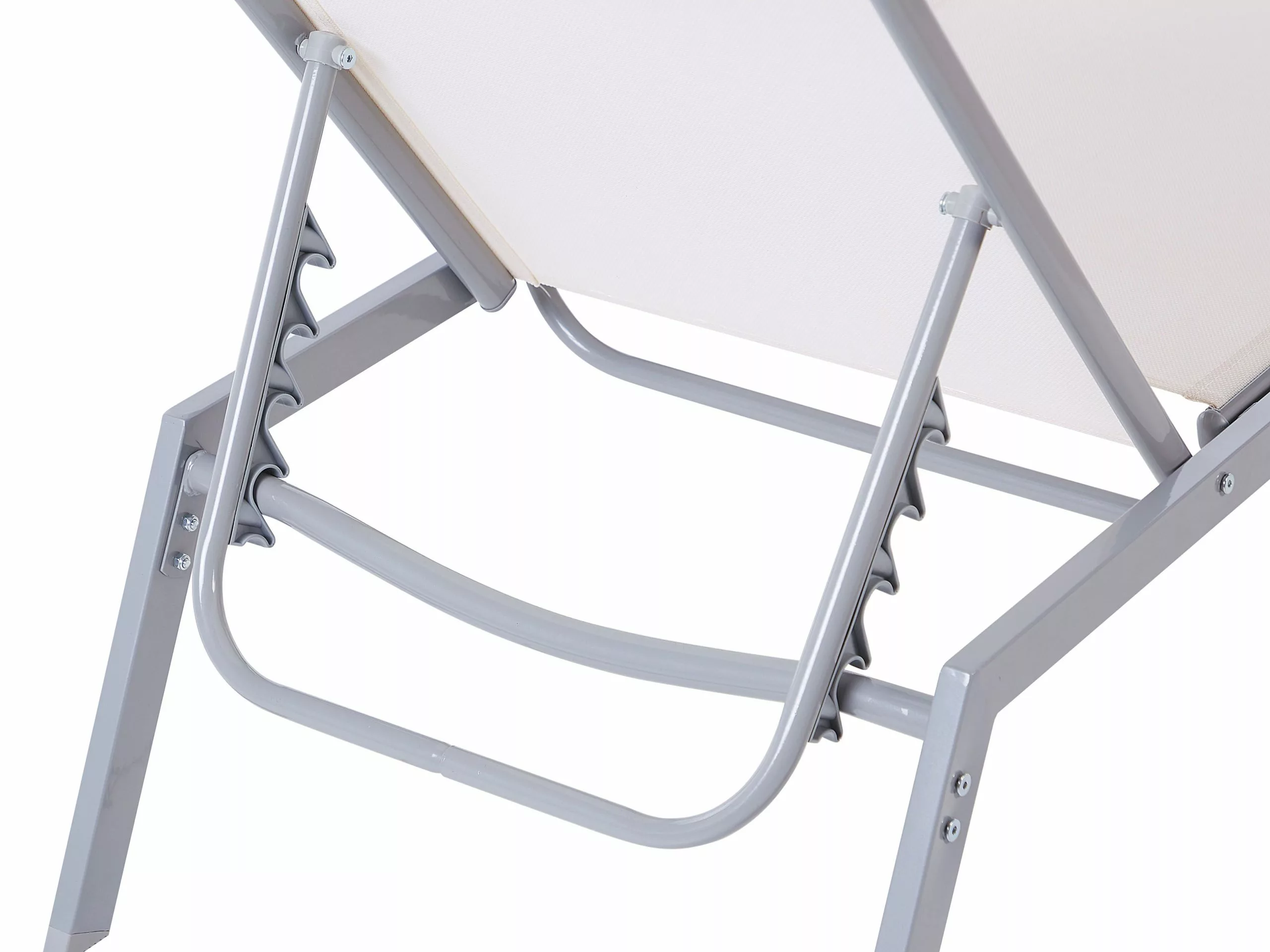 Beliani Aurinkotuoli Valkoinen Teräs NOLI - Image 5