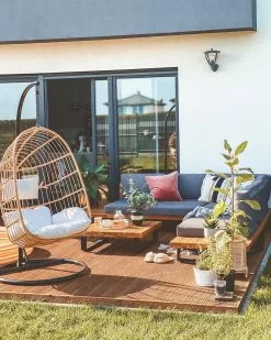 Beliani 5-istuttava Ulkosohvaryhmä Akasiapuu Tummanharmaa MYKONOS -Ulkokalusteet myymälä undef src sa picid 790894 type whitesh image 1