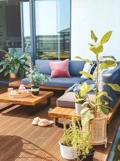 Beliani 5-istuttava Ulkosohvaryhmä Akasiapuu Tummanharmaa MYKONOS -Ulkokalusteet myymälä undef src sa picid 790895 type whitesh image 1