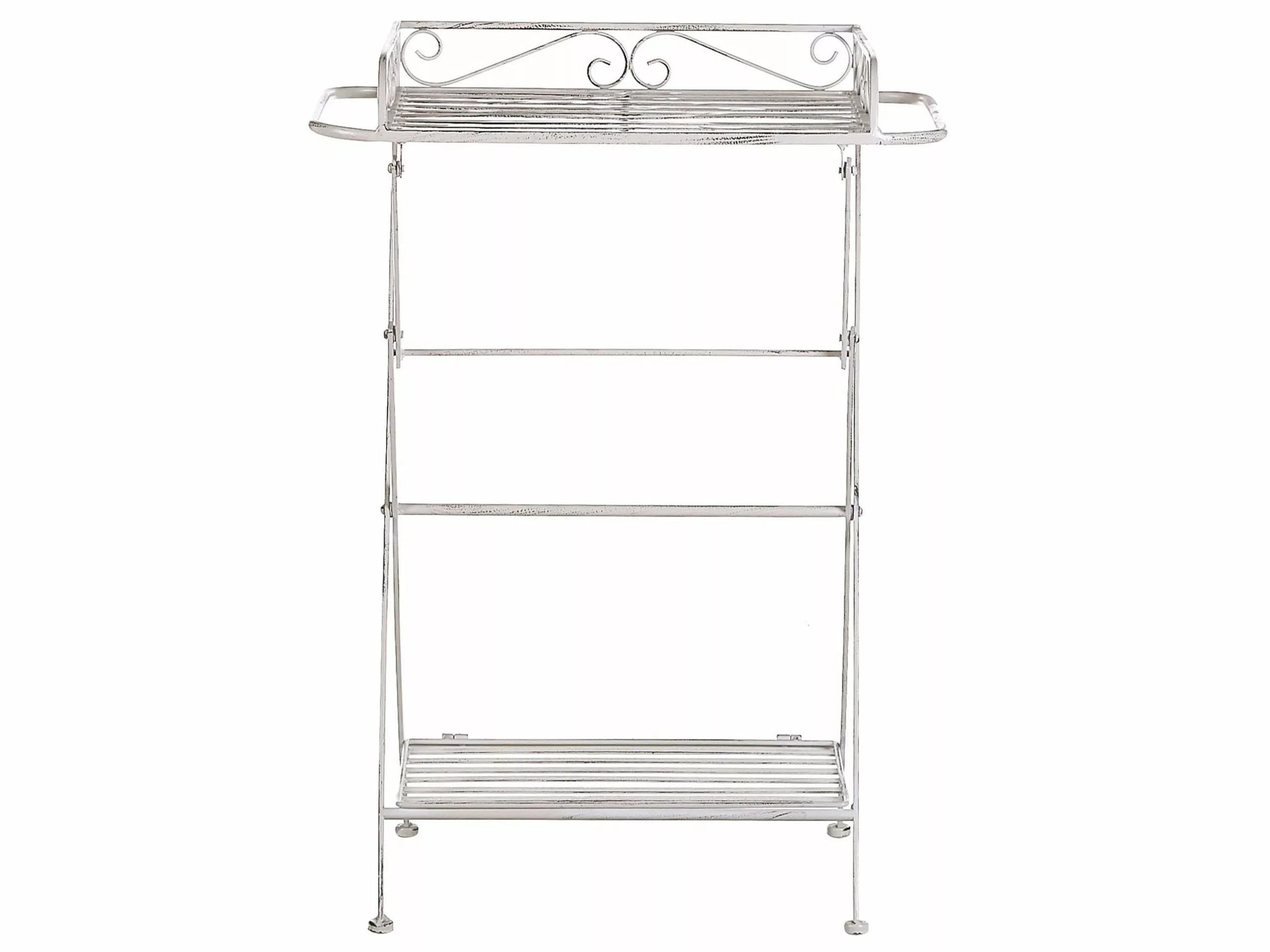 Beliani Sivupöytä Rauta Valkoinen ANCUD - Image 5