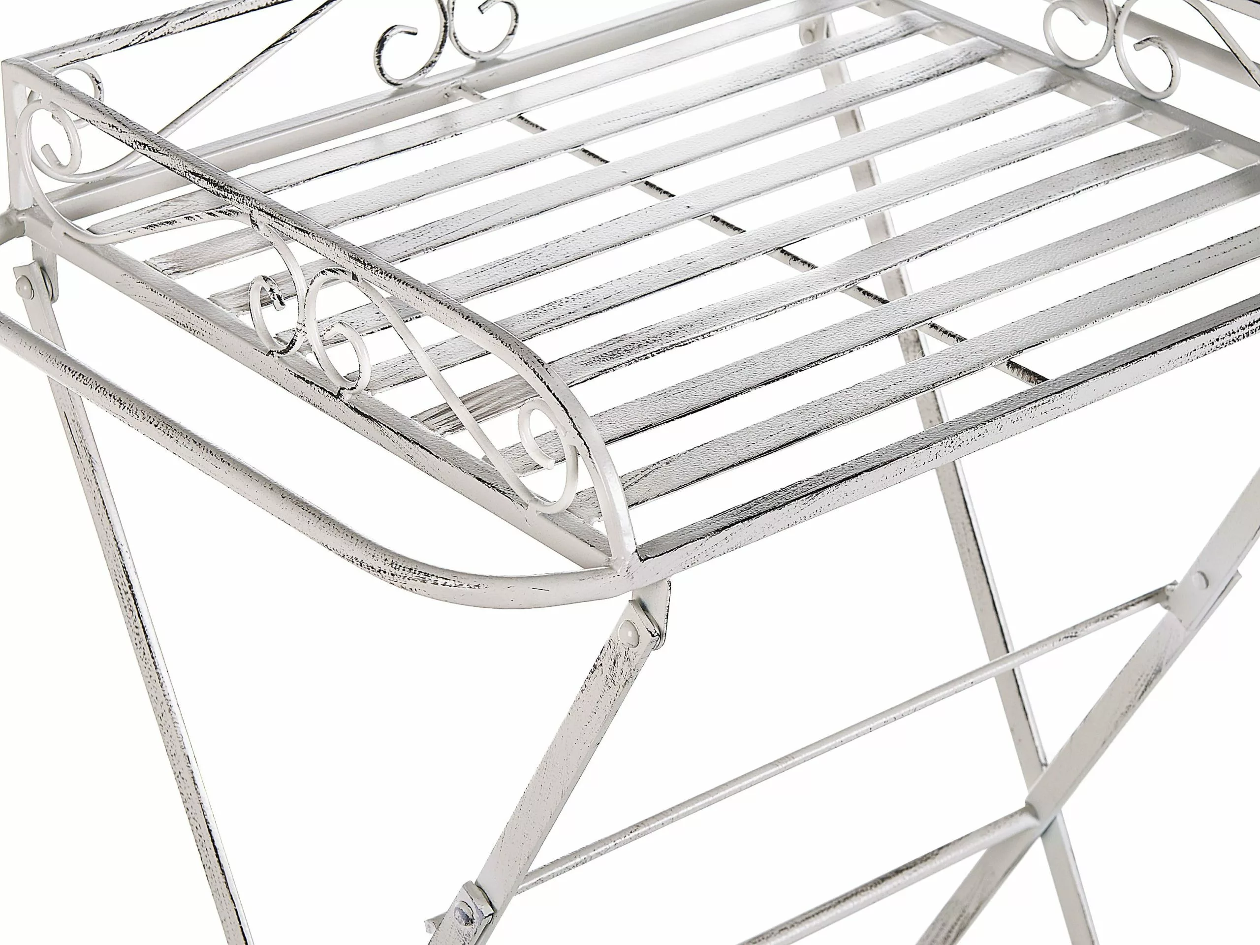 Beliani Sivupöytä Rauta Valkoinen ANCUD - Image 7